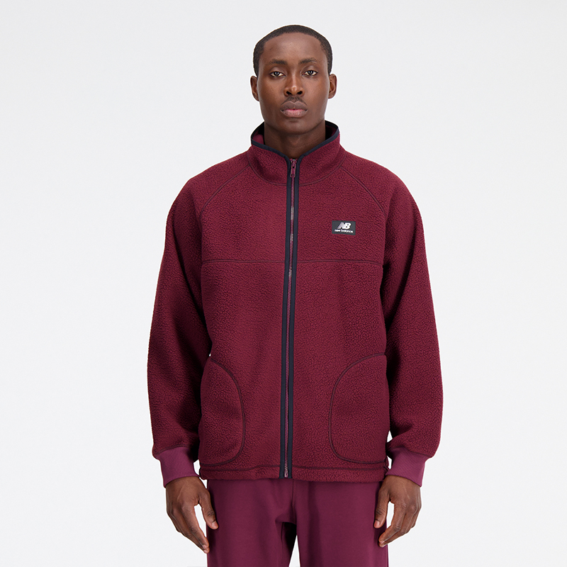 Mikina New Balance Hoodie Vínová | MJ33503NBY, 0