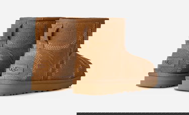 Tenisky a topánky UGG Classic Mini Fleur Hnedá | 1180010-CHE, 3