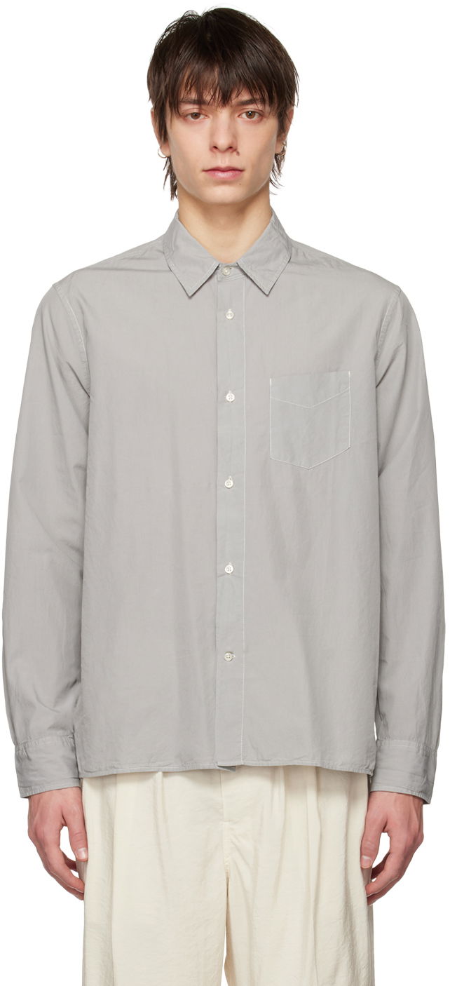 Košeľa Officine Générale Emory Button-Up Shirt Šedá | S23MSHI014PRE, 0