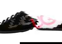 Scuff Logo Slipper Black Red