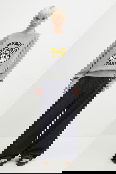 Mikina KENZO Kenzo x Verdy Printed Cotton Sweatshirt Šedá | FF58SW2394MF.94, 9