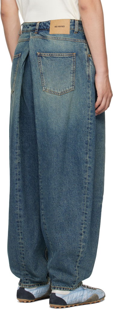 Džínsy HED MAYNER Hed Mayner Pleated Denim Jeans Modrá | HMMB67030A-HB251, 2
