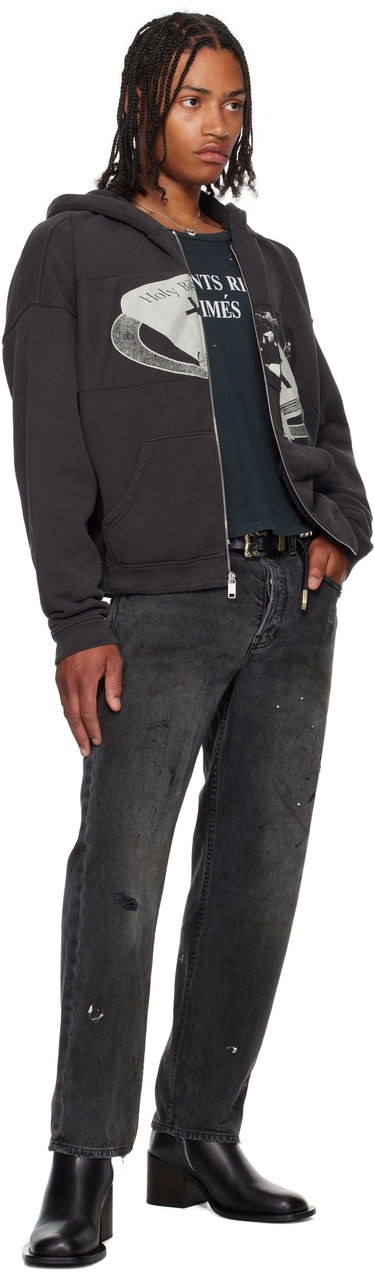Mikina Enfants Riches Déprimés Enfants Riches Déprimés Holy Bible Assemblage Baggy Zip Hoodie Čierna | 020-465, 3