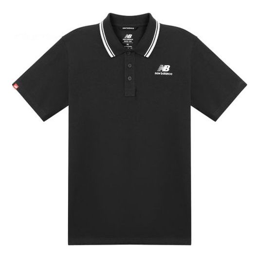 Polo tričko New Balance Classic Short Sleeve Polo Shirt Čierna | AMT01983-BK