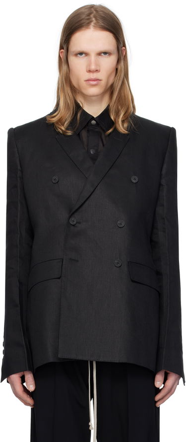 Bunda Rick Owens Rick Owens Hollywood JMF Double-Breasted Blazer Čierna | RU01E5732 TWL, 0