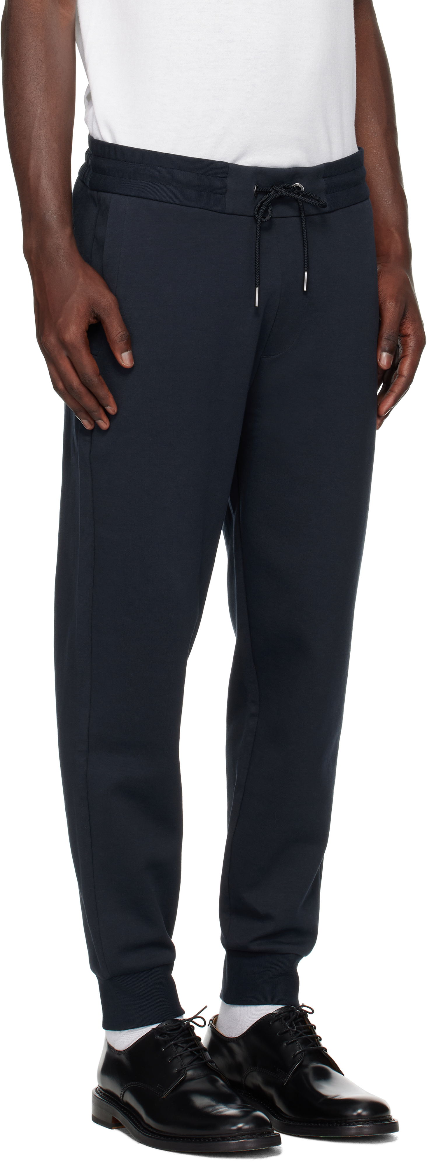 Tepláky BOSS BOSS Drawstring Jersey Cotton Sweatpants Navy | 50520322, 1