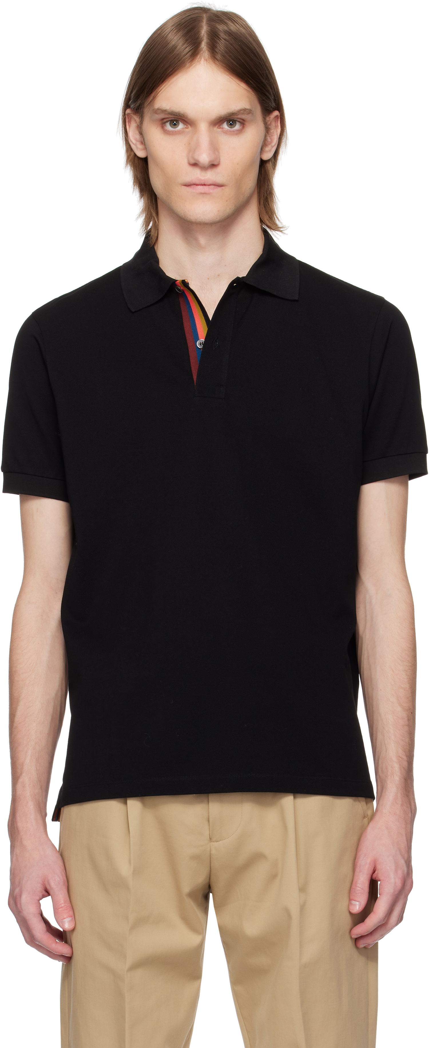 Polo tričko Paul Smith Paul Smith Artist Stripe Polo Čierna | M1R-698PP-L00086-79, 0