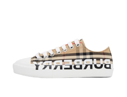 Tenisky a topánky Burberry Beige Logo Check Larkhall Sneakers Béžová | 8024301