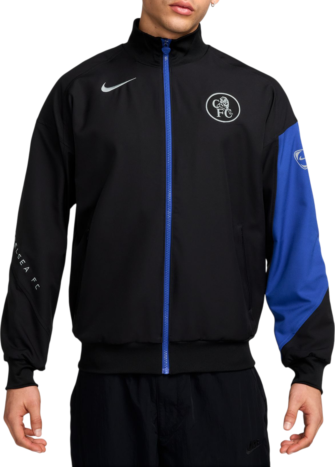 Bunda Nike Dri-FIT Total 90 Chelsea FC Soccer Anthem Jacket Čierna | hm3336-011, 0