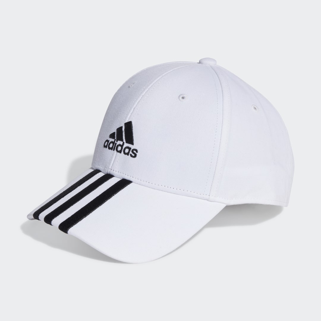 Šiltovka adidas Originals 3-Stripes Cotton Twill Baseball Cap Biela | II3509, 0