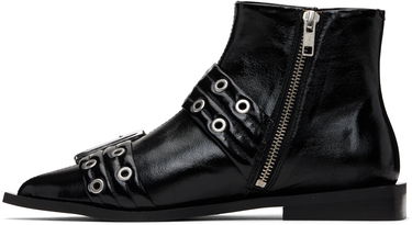 Bunda GANNI GANNI Feminine Buckle Flat Boots Čierna | S2650, 2