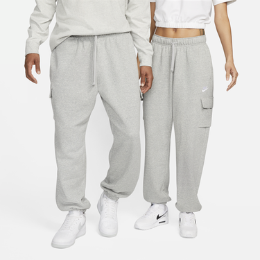 Tepláky Nike Sportswear Club Fleece Mid Rise Oversized Cargo Tracksuit Bottoms Šedá | DQ5196-063, 0