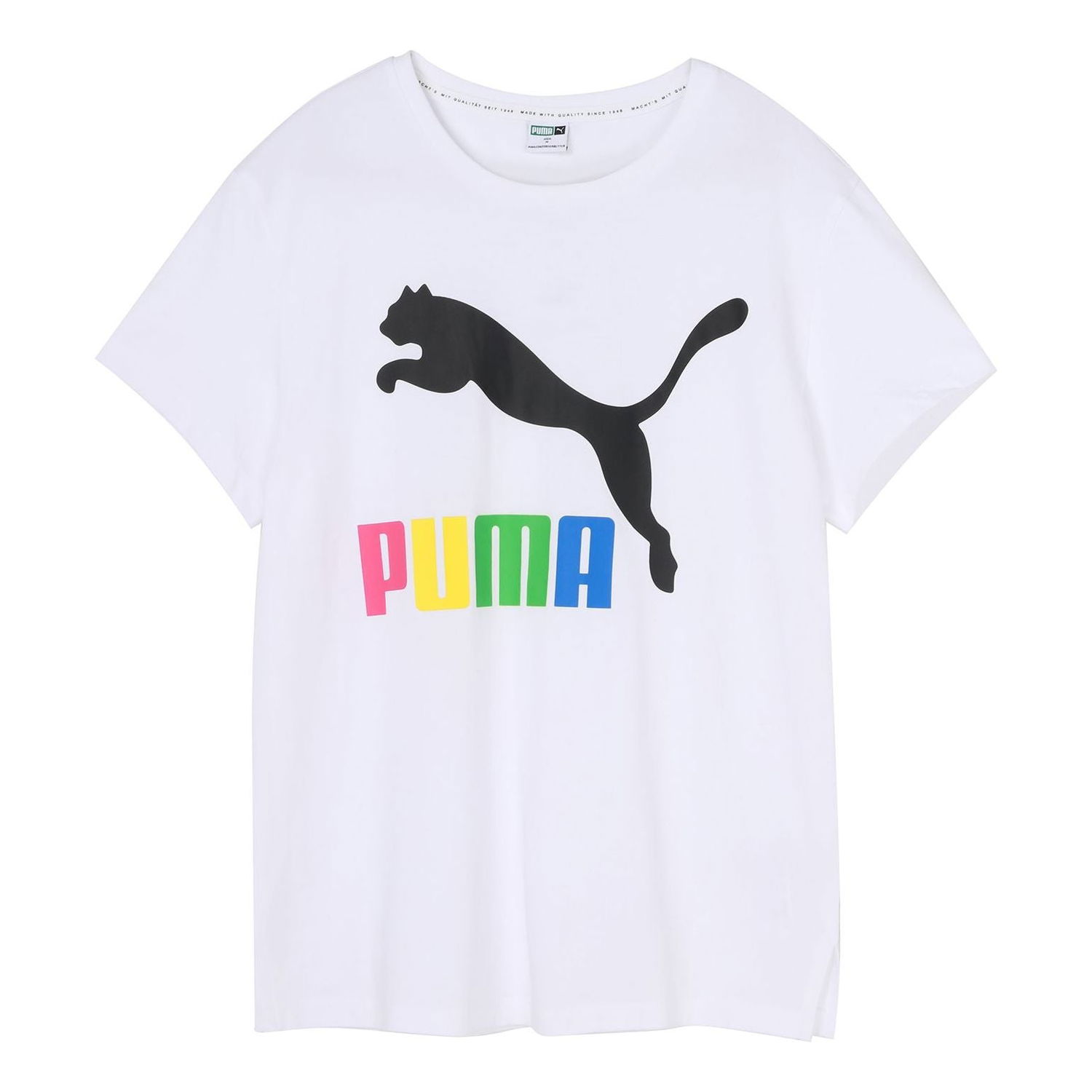 Tričko Puma Classics Large Logo Round Neck T-Shirt Biela | 596512-92, 0