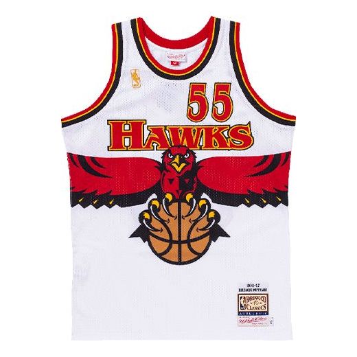 Dres Mitchell & Ness Mitchell & Ness Atlanta Hawks Dikembe Mutombo 1996-97 Authentic Jersey Biela | AJY4SB19088-AHAWHIT96DMO