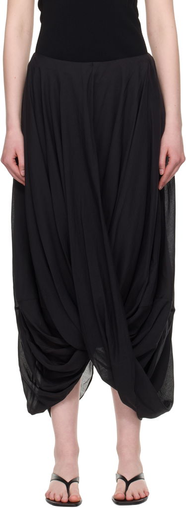 Sukňa TOTEME TOTEME Cocoon Maxi Skirt Čierna | 253-WRB0306-FB0430, 0