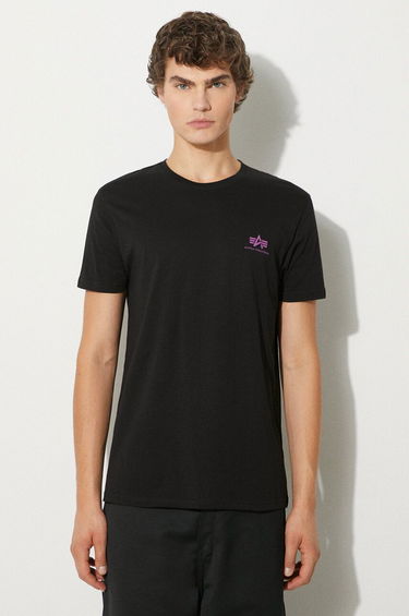 Tričko Alpha Industries T-Shirt With Print Čierna | 128507.682, 1