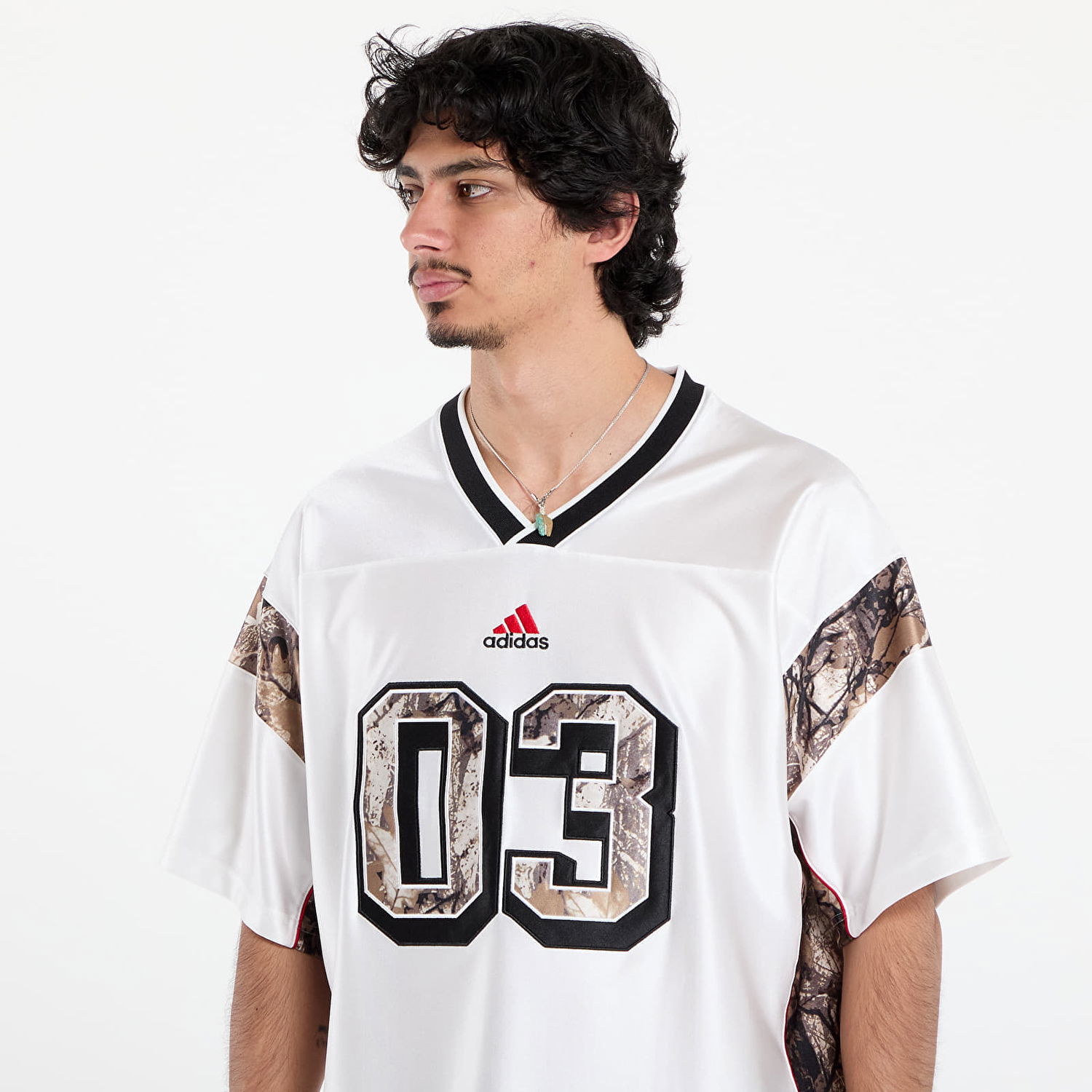 Dres adidas Originals adidas Originals Camo Football Jersey Biela | KD6247, 1