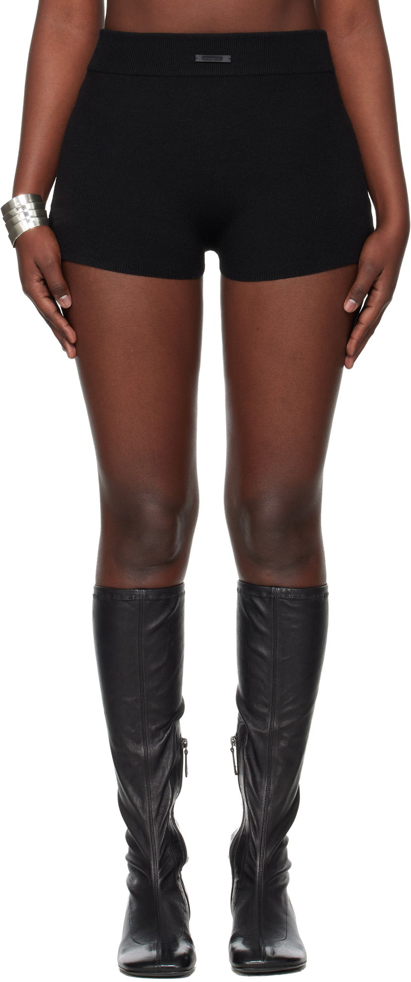 Šortky Fear of God ESSENTIALS Holiday Rib Boy Shorts Čierna | 192HO259031FW