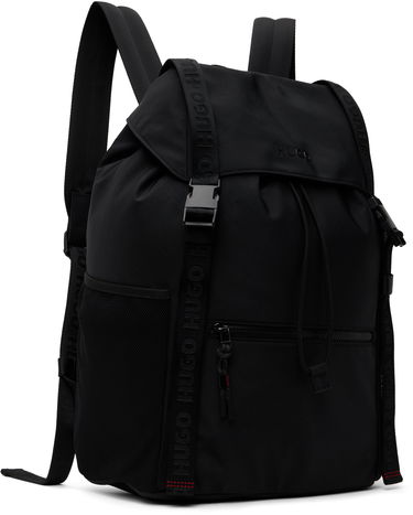 Batoh BOSS Hugo Bonded-Logo Backpack Čierna | 50547294, 1