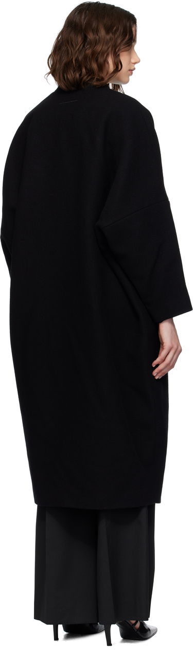Kabáty Maison Margiela MM6 Maison Margiela Wool Felt Overcoat Čierna | S52AA0192 M35469, 2