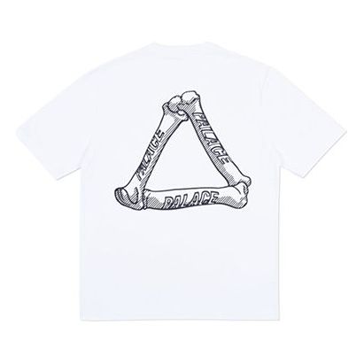 Tričko Palace Palace Bones Triangle Short Sleeve T-Shirt Biela | PAL-SS18-057, 0