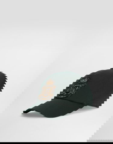 Šiltovka Dolce & Gabbana Cotton Gabardine Baseball Cap with Embroidered Emblem Zelené | GH931ZFUFJUV0707, 0