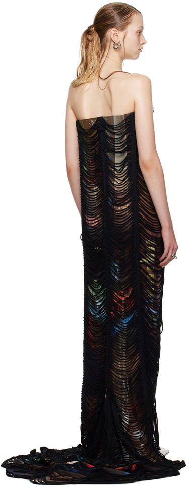 Šaty Jean Paul Gaultier Shayne Oliver Edition 'The Long Slashed City' Maxi Dress Čierna | 24/27-F-RO148-T551-60405030, 2