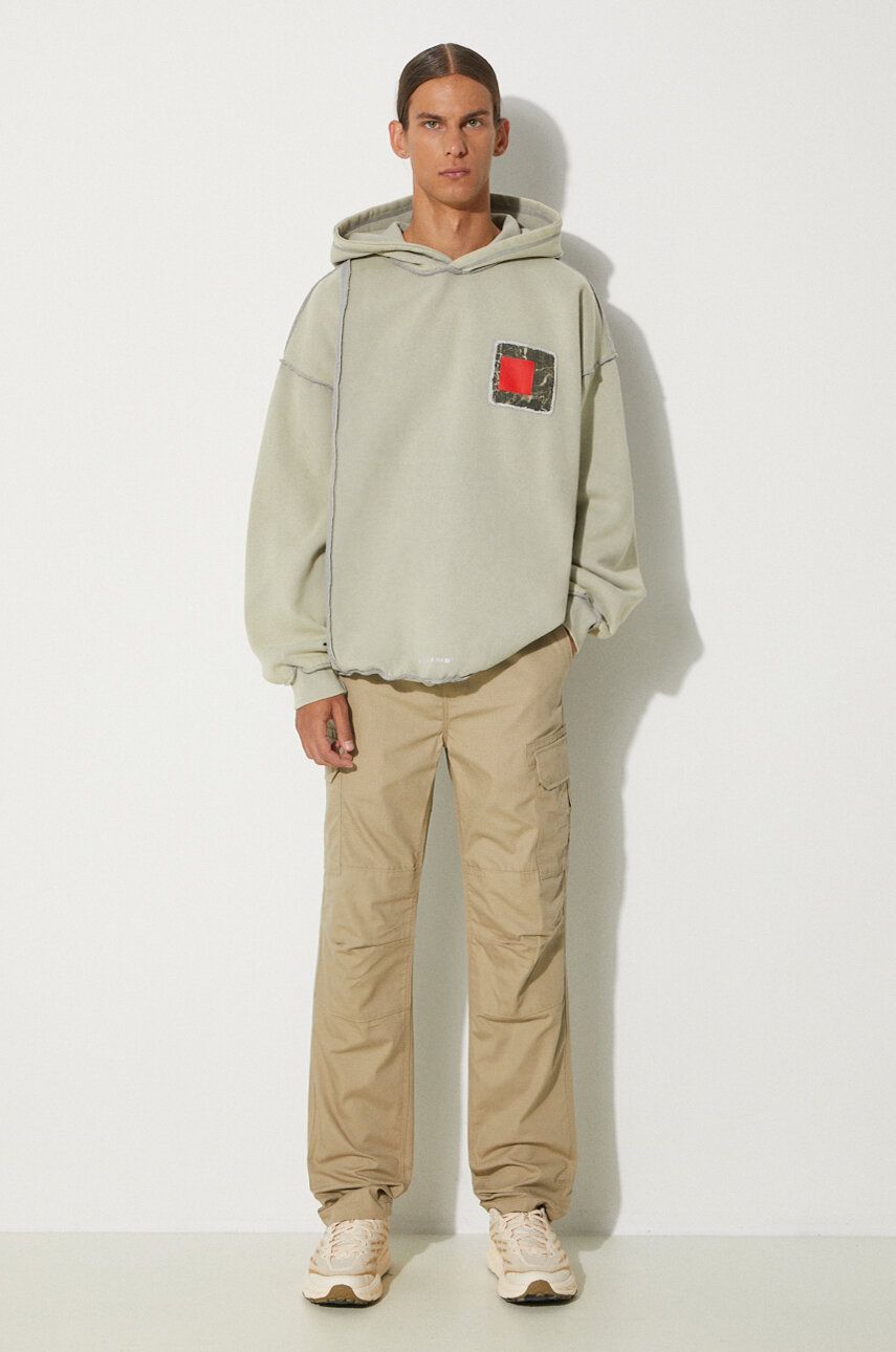 Mikina A-COLD-WALL* Relaxed Cubist Hoodie With Application Šedá | ACWMW088, 1