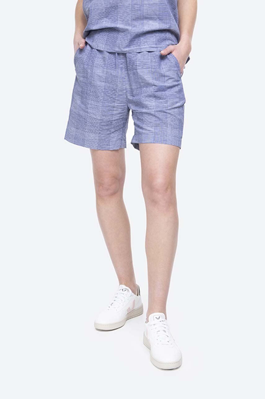 Šortky NORSE PROJECTS Sophia Light High Waist Shorts Modrá | NW35.0036.7005, 0