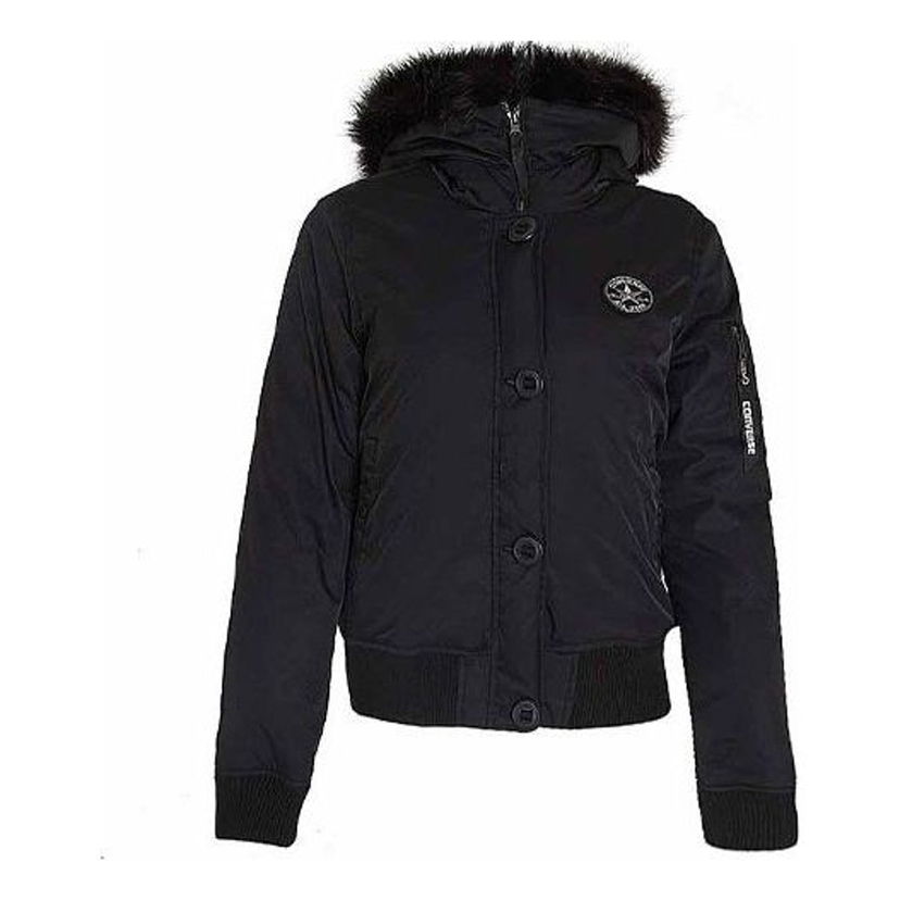 Bomber bunda Converse Short Down Jacket Čierna | 10002395-A03