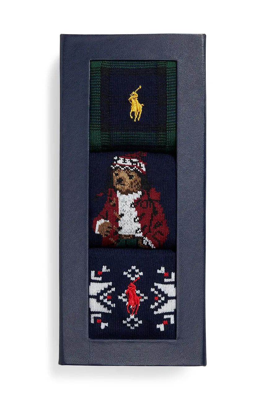 Ponožky Polo by Ralph Lauren Three Pack of Holiday Socks Rôznofarebný | 449958861, 0