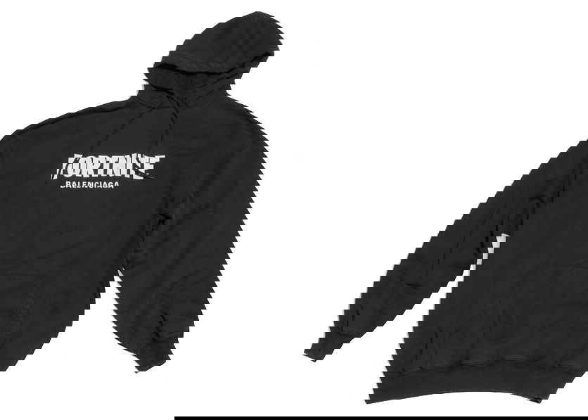 Mikina Balenciaga FORTNITE©2021 x Medium Fit Hoodie Čierna | 600583TLVO41070, 0