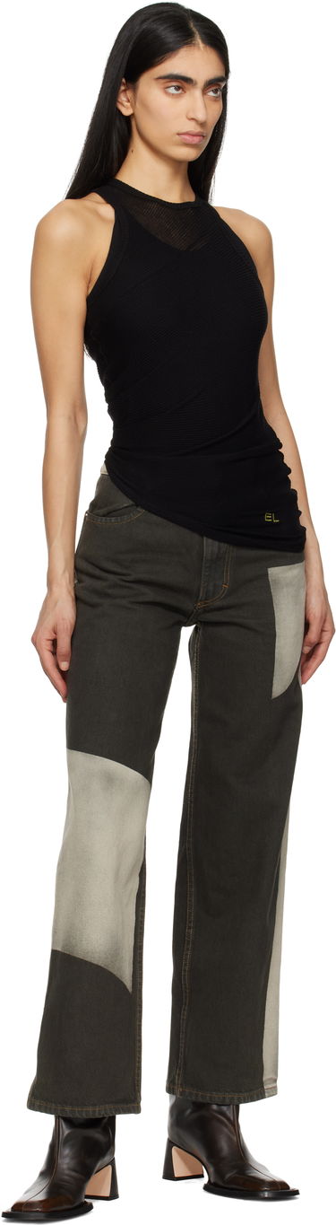 Džínsy Eckhaus Latta Eckhaus Latta Wide Leg Jeans Zelené | 334-EL-PS25-T -, 3