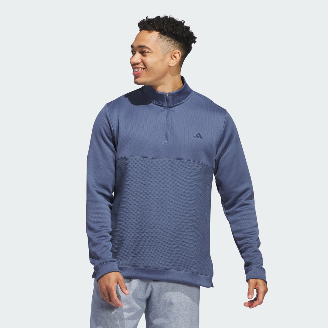 Mikina adidas Performance Ultimate365 Textured Quarter-Zip Top Navy | IU4695, 0