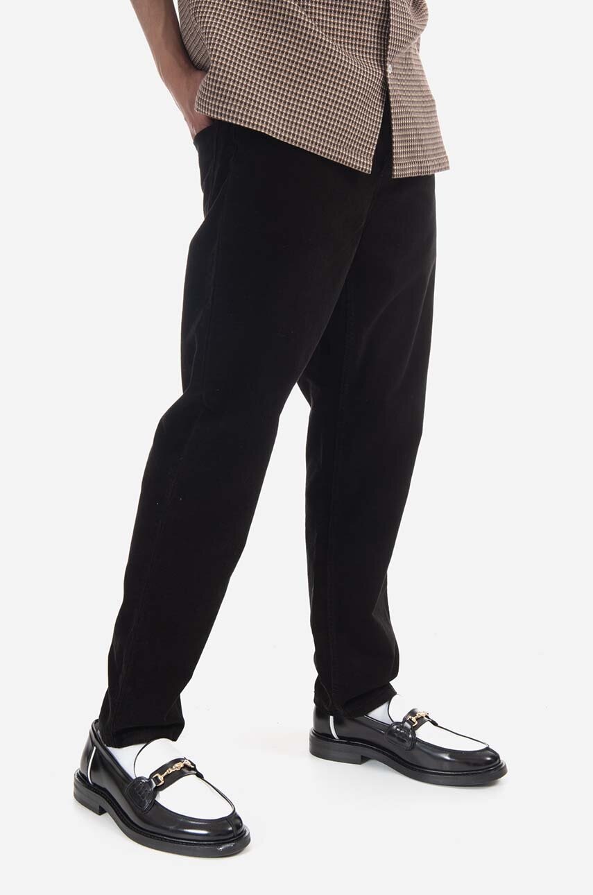 Nohavice Carhartt WIP Corduroy Pants Newel Čierna | I031456, 0