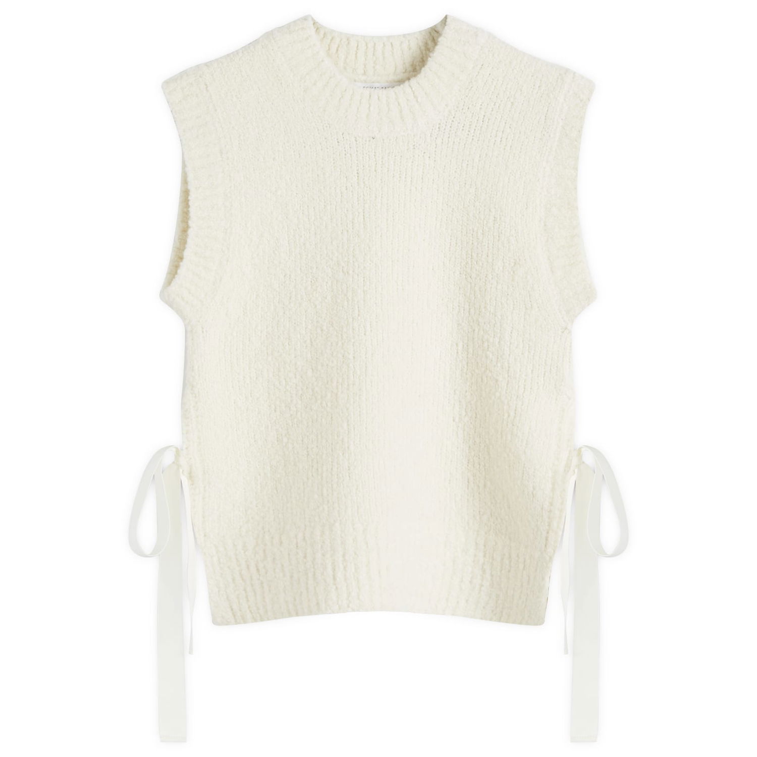 Sveter Cecilie Bahnsen Knit Vest with Side Ties Biela | 2-24KNI53001, 0