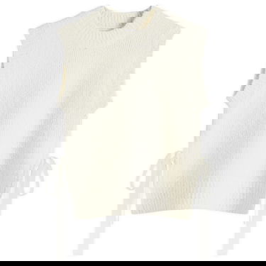 Sveter Cecilie Bahnsen Knit Vest with Side Ties Biela | 2-24KNI53001, 0