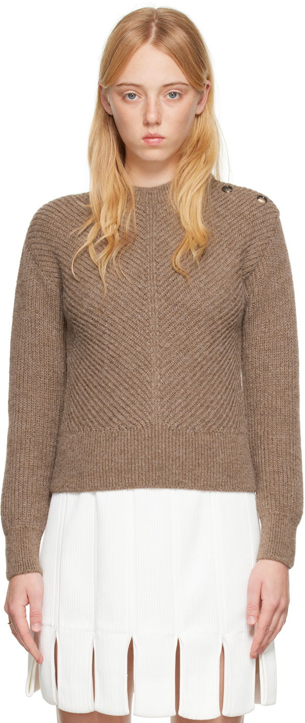 Sveter Bottega Veneta Button Sweater Béžová | 719793 V2DE0, 0