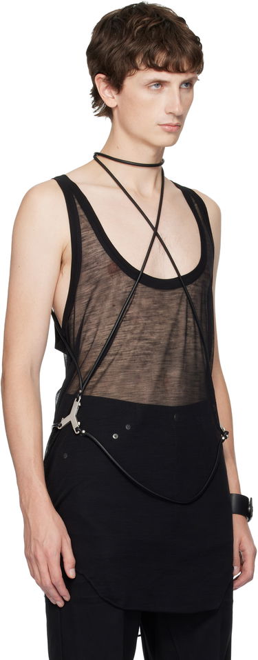Tielko Rick Owens Concordians Sheer Cord Harness Tank Top Čierna | RR02E1453 LBL, 1