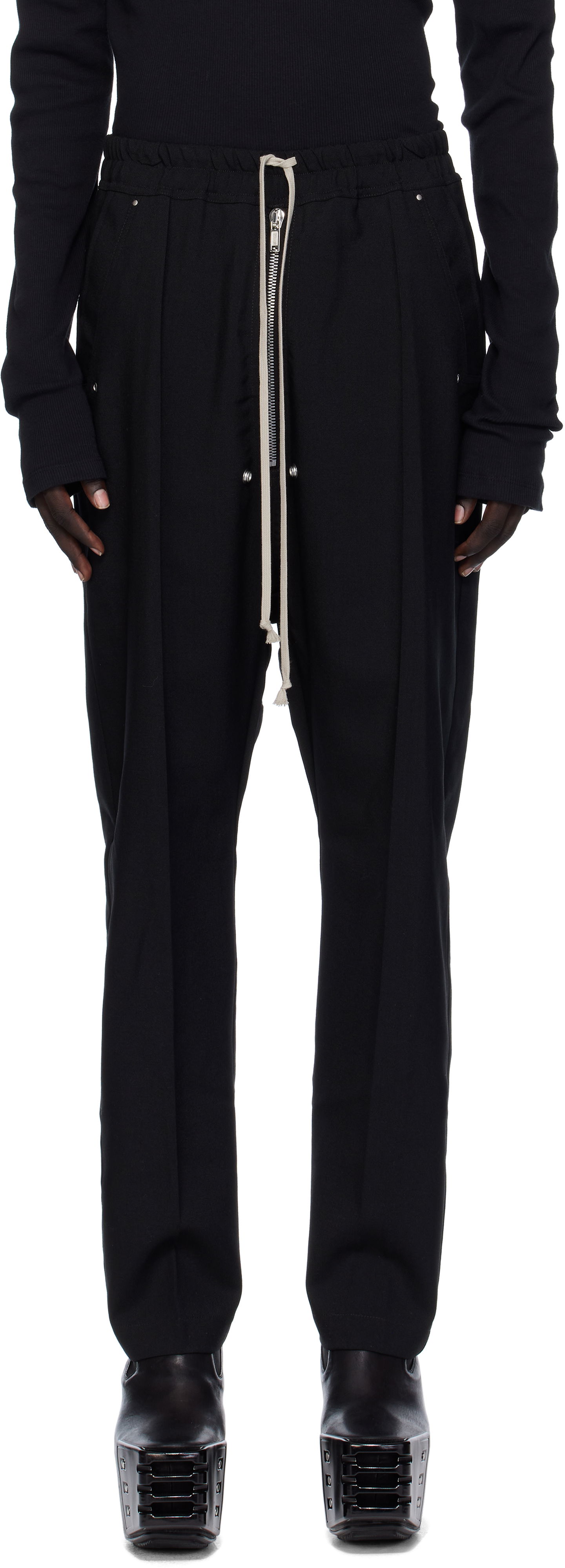 Nohavice Rick Owens Rick Owens Concordians Bela Trousers Čierna | RU02E1361 WGP, 0
