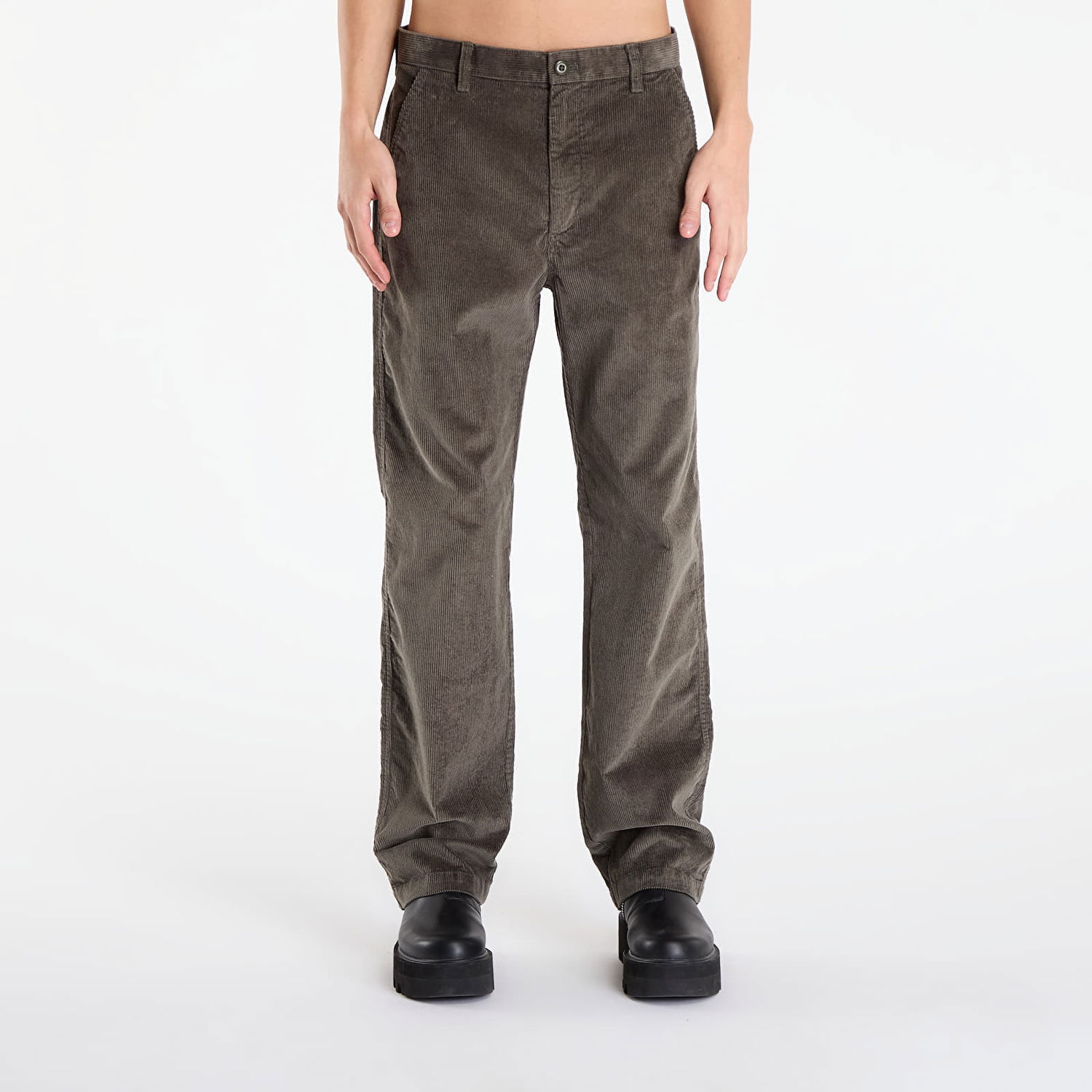 Nohavice CALVIN KLEIN 90S Straight Corduroy Pants W35/L32 Hnedá | LV04RD605G PAR, 0