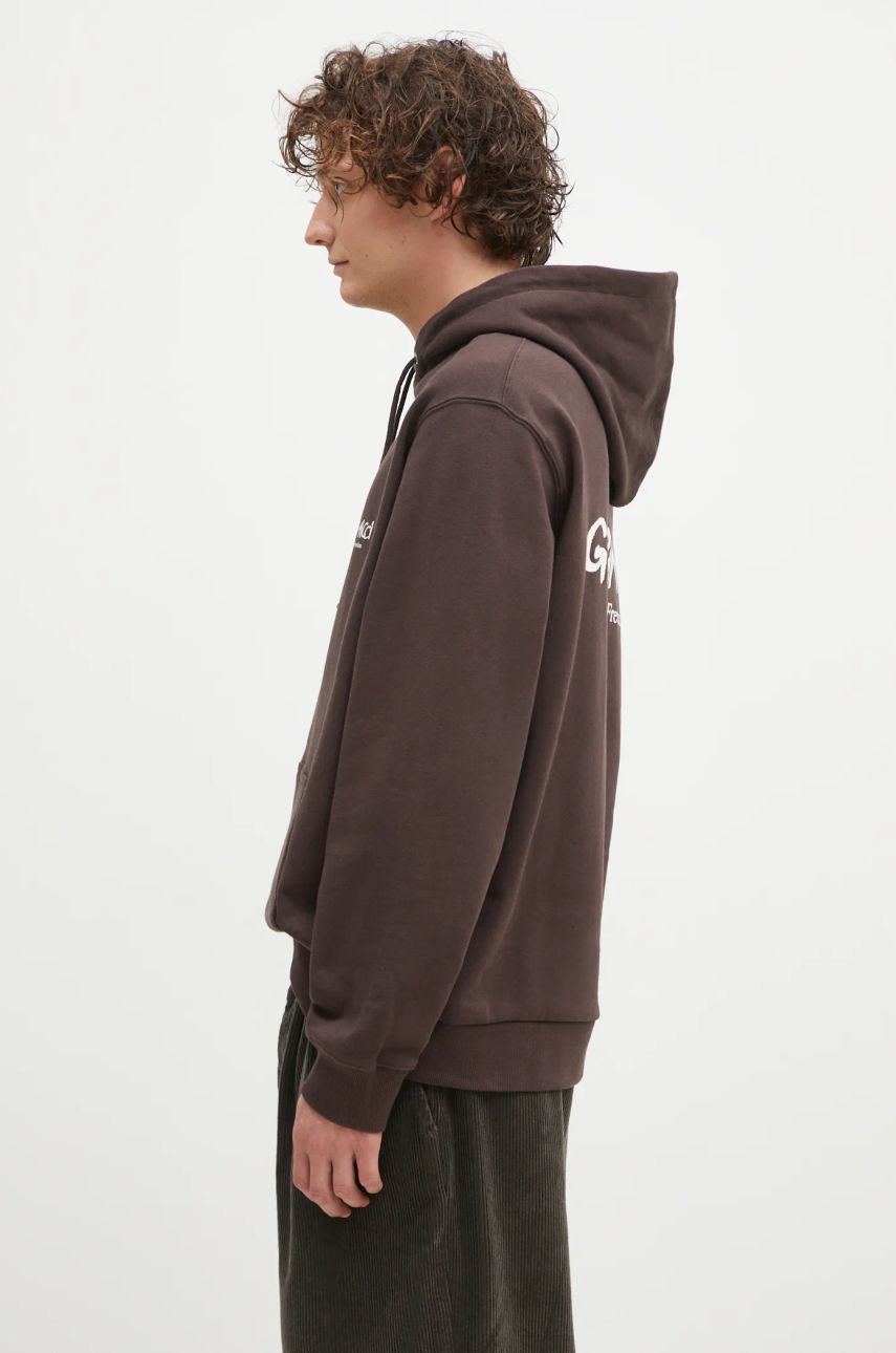 Mikina GRAMICCI Original Fredm Hoded Sweatshirt Hnedá | G4FU.J113, 1