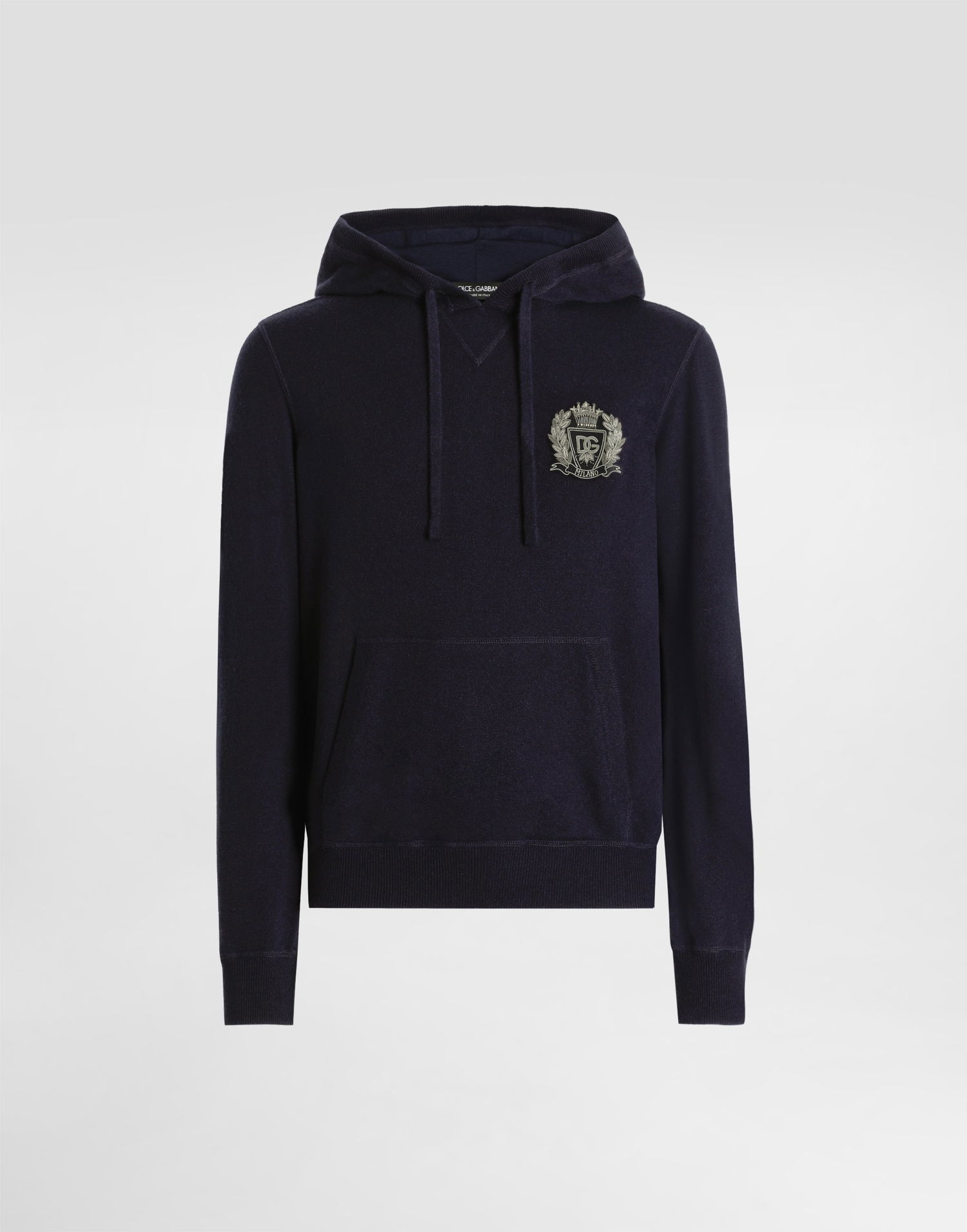 Mikina Dolce & Gabbana Dolce & Gabbana Smooth Cashmere Hoodie Navy | GXX20ZJBWIRB0665, 0