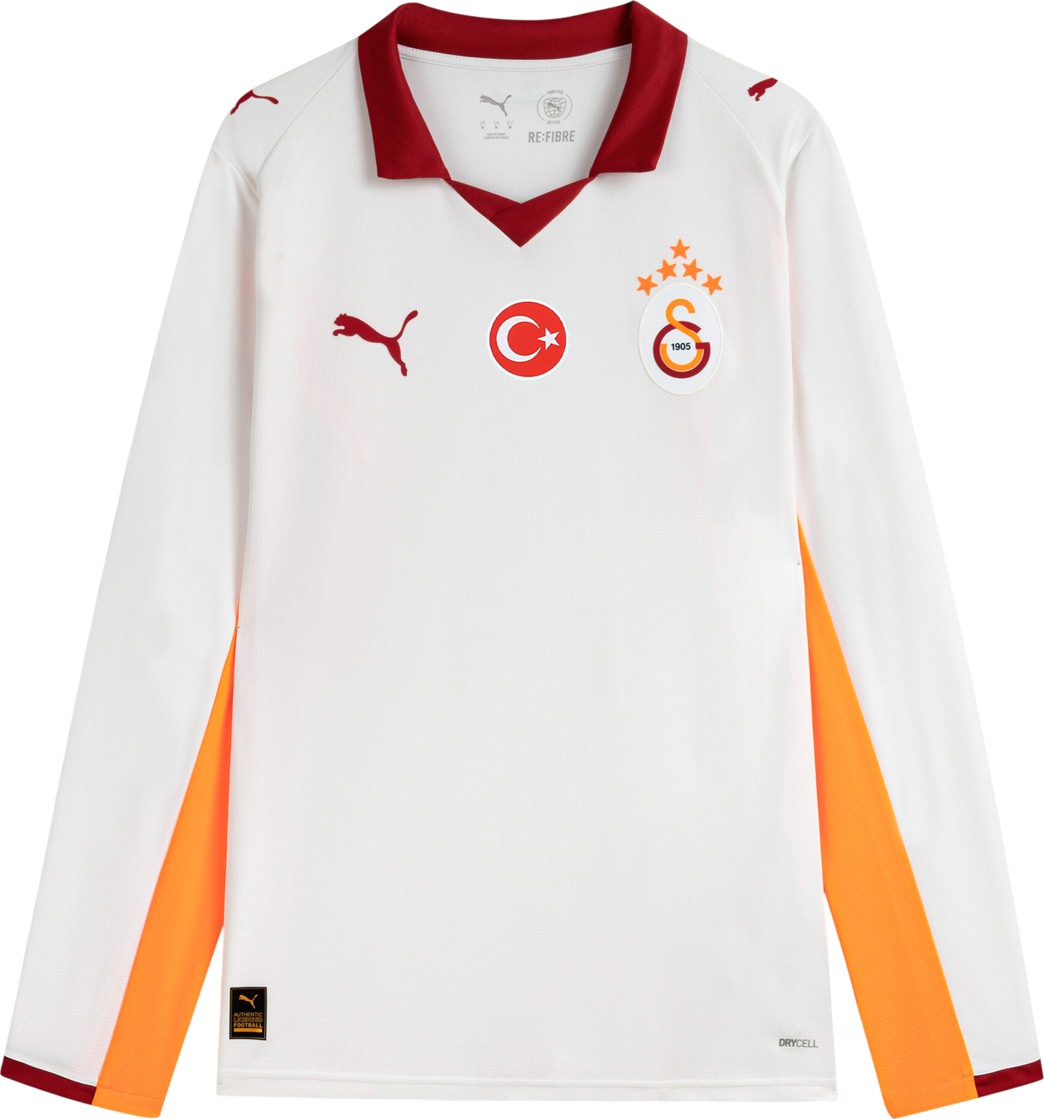 Dres Puma Galatasaray SK Away Replica Long Sleeve Jersey 2025/26 Biela | 788431-02, 0