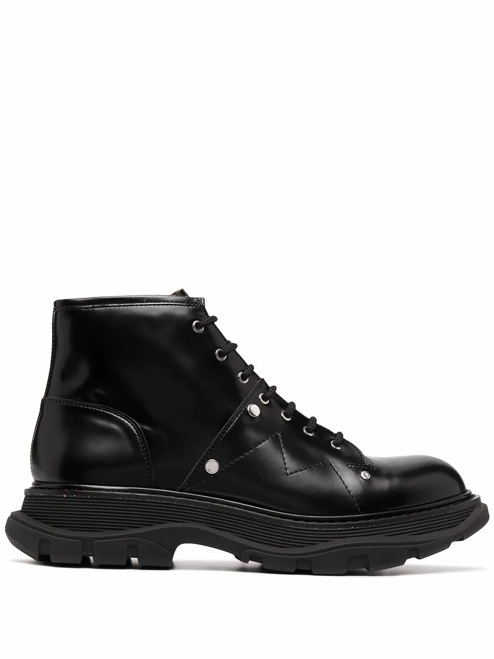 Tenisky a topánky Alexander McQueen Alexander McQueen Leather Ankle Boots Čierna | 604253WHZ801000, 0