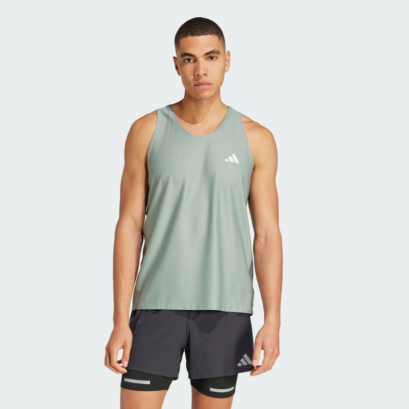 Tielko adidas Performance Own the Run Tank Top Zelené | JC9812