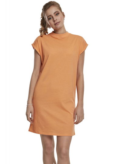 Šaty Urban Classics Turtle Extended Shoulder Dress Oranžová | TB1910-02431, 0