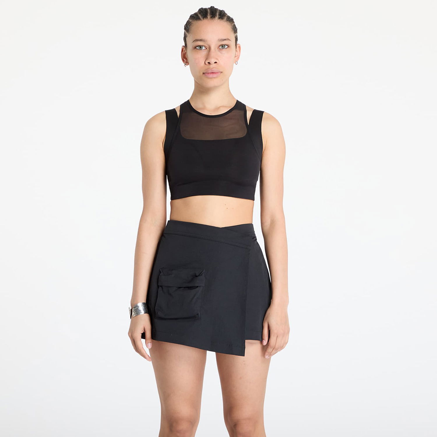 Sukňa The North Face The North Face Refina Double-Layer Sports Bra Čierna | NF0A891KJK31, 0