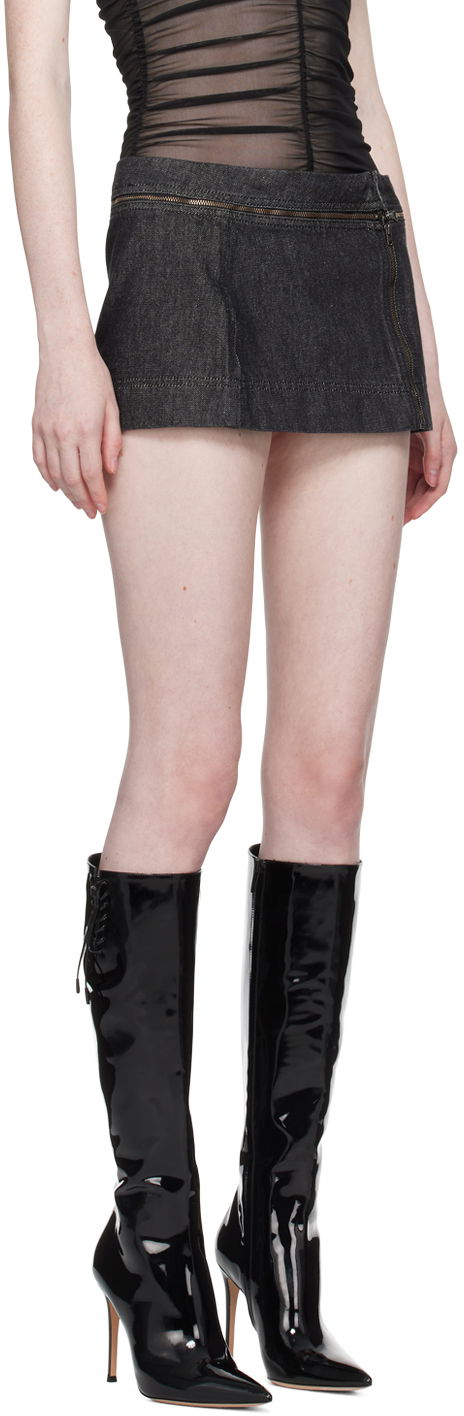 Sukňa Miaou Miaou Ema Denim Miniskirt Čierna | 4045RWDBLK, 1
