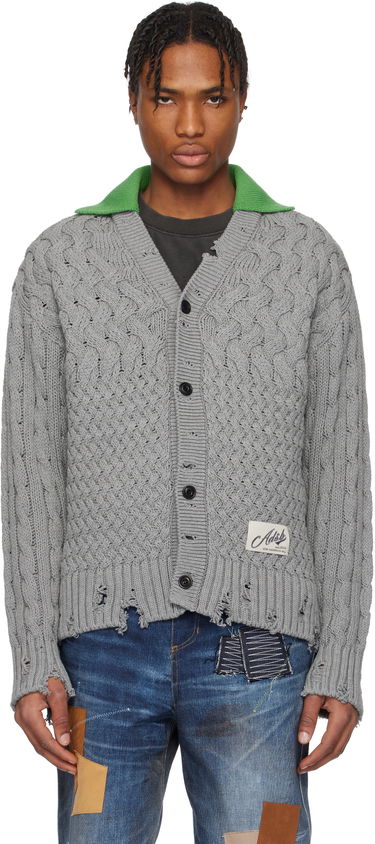 Sveter Andersson Bell Andersson Bell V-Neck Knit Cardigan Šedá | atb1241m, 0